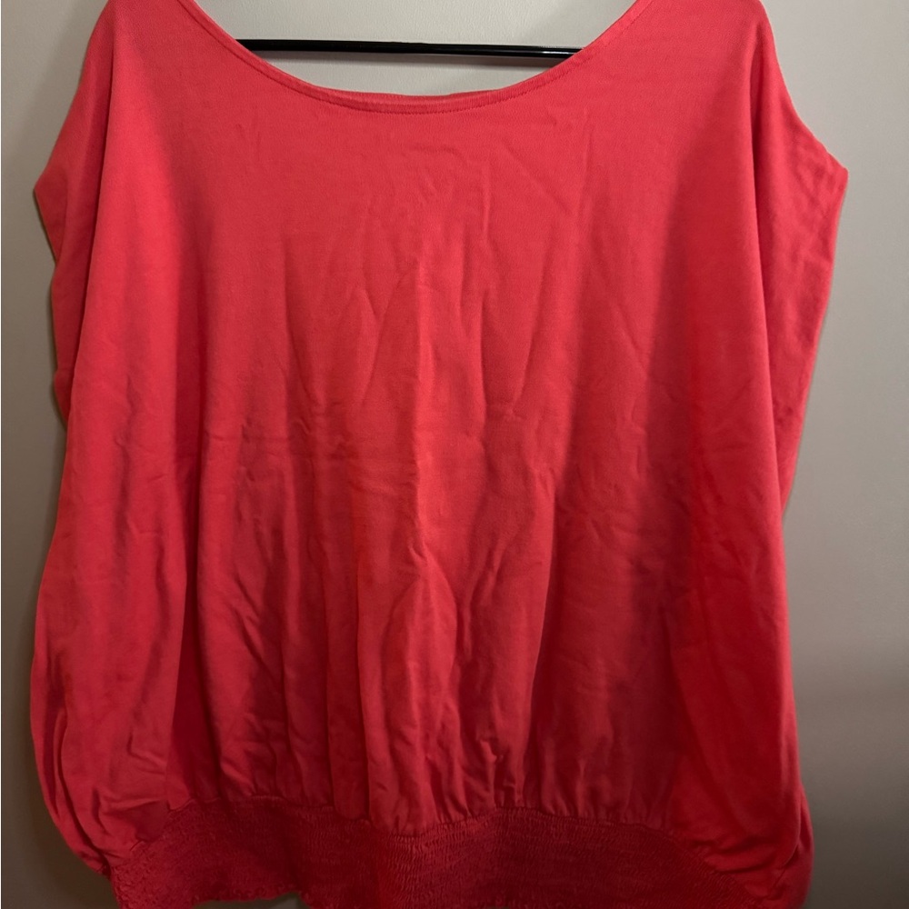 A  New Day Womens Sleeveless Cinched Hem Tie T-Shirt Top